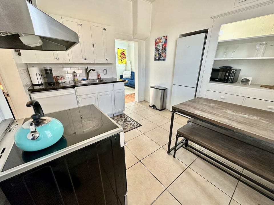 Fully-stocked kitchen