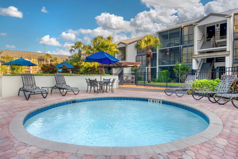 Cool off with a refreshing dip in the quiet pool.