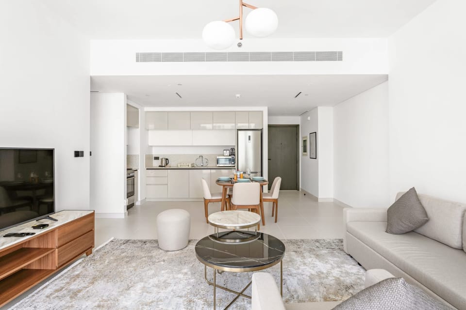 Relaxed sitting space filled w/ natural light.
