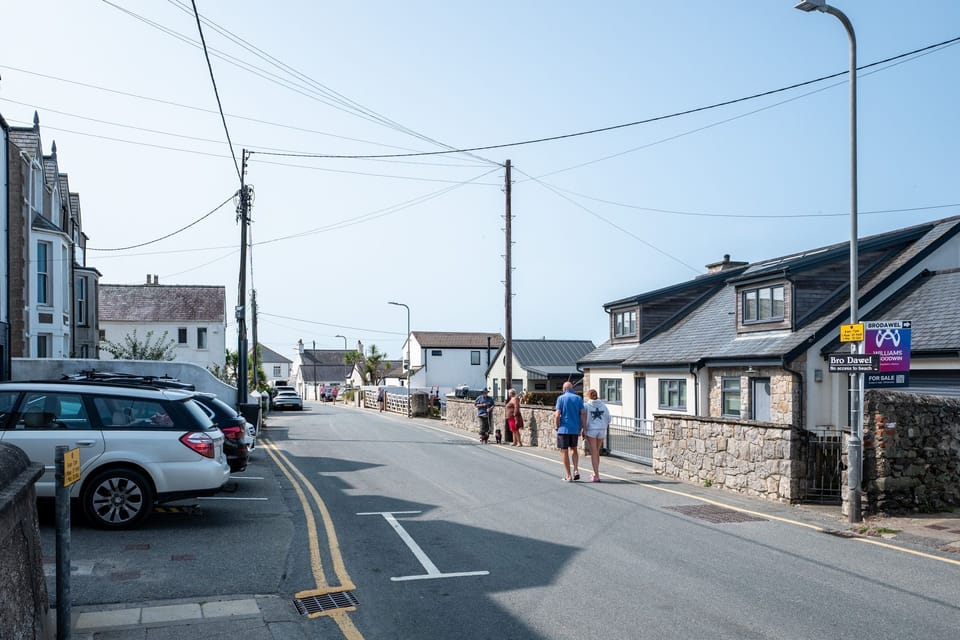 Surf's Edge - View from corner of apartment  Rhosneigr