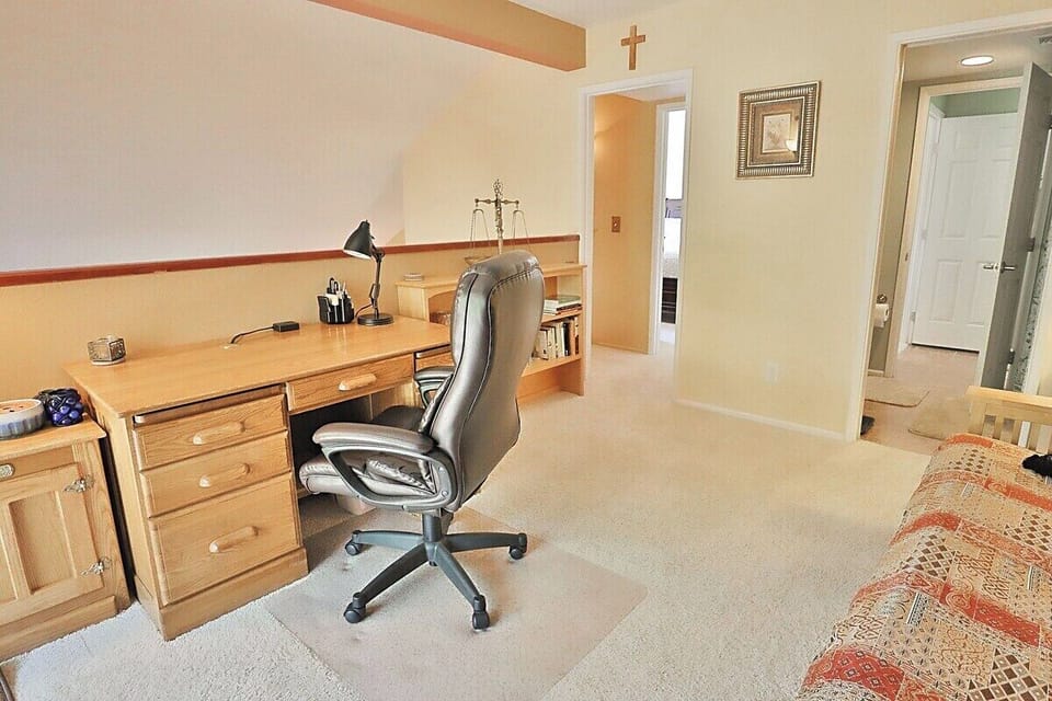 Office space with desk and chair