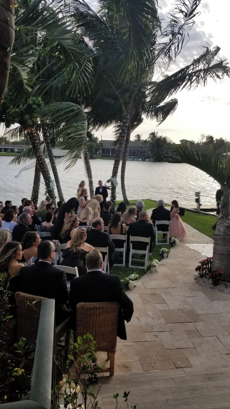 Outdoor banquet area