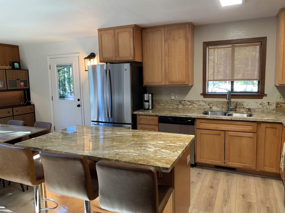 Kitchen Island with Bar Stools