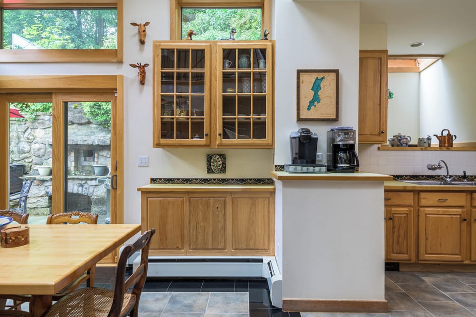 A cozy corner for casual bites, morning chats, or simply soaking in the lakehouse rhythm.