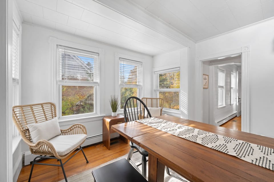 Dining Room with flexible seating for 12