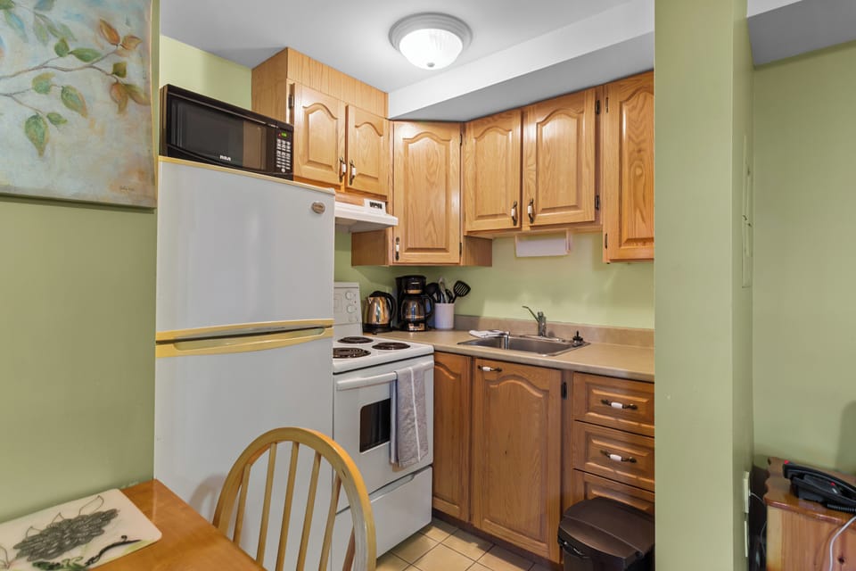 Maximum convenience with a full-size washer and dryer located right in the kitchen area. Perfect for long-term travelers and families.