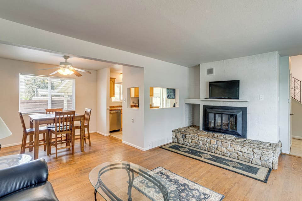 Property Interior | 2-Story Home | Free WiFi | Central A/C & Heating