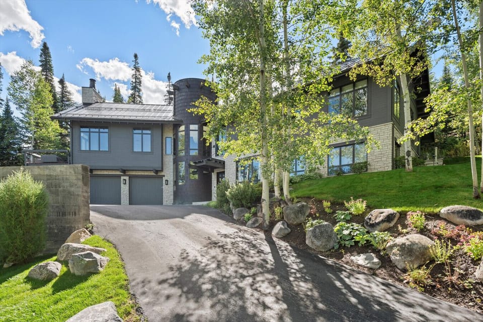 Driveway to Two Car Garage
