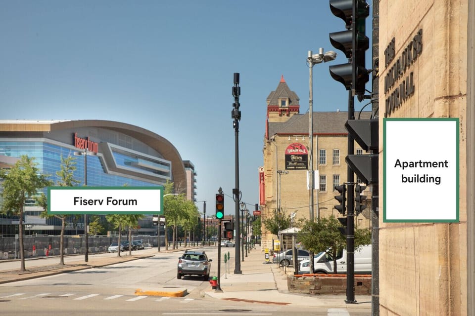 Just one block from Fiserv Forum!