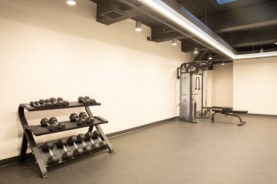 Keep up your routine in the state-of-the-art fitness center and dedicated yoga studio