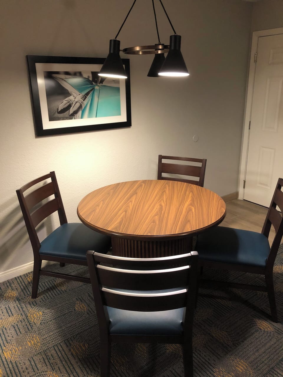 Dining Table next to the living room.