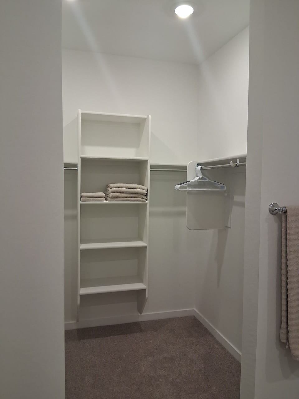 Master suite walking closet 
