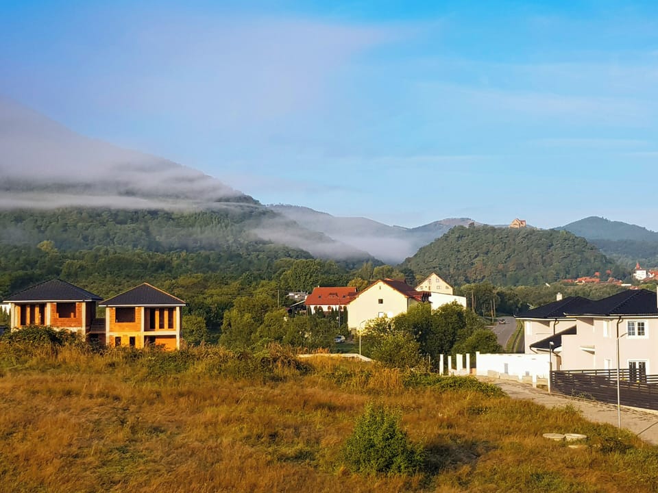 The view from our house of the Cisnădioara Fortified Church