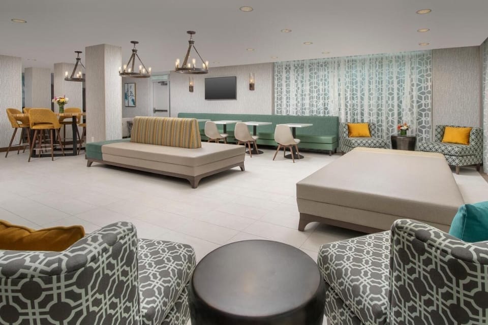 Stretch out in the stylish lounge and relax after adventures.