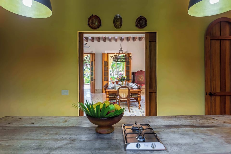 Full Kitchen | Stylish wood tones complement the contemporary hacienda aesthetic