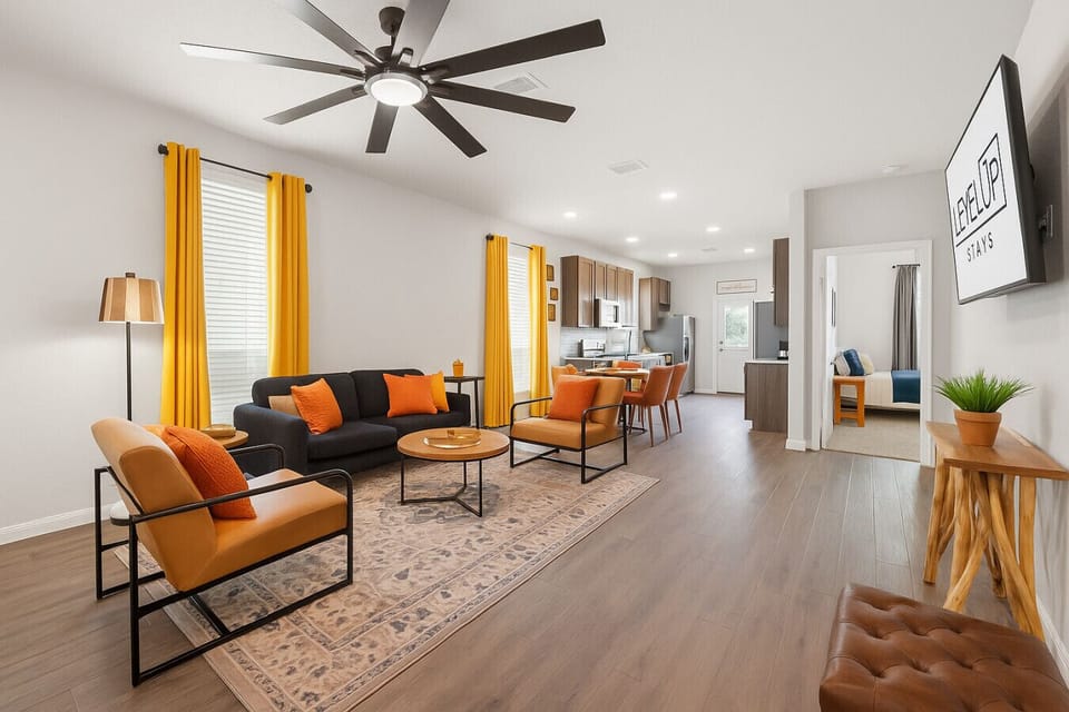 Enjoy open-concept living with comfy seating