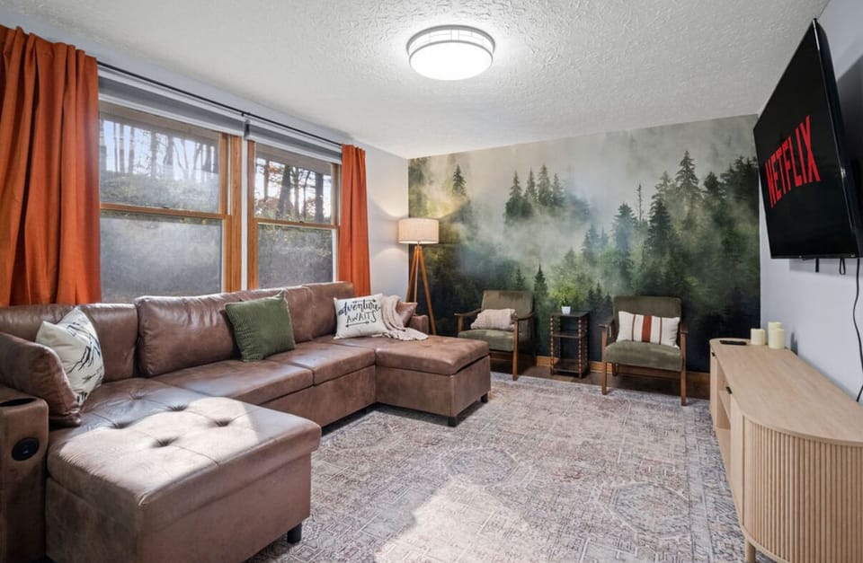 make yourself at home - ideal for group hangouts, movie nights, and game time.