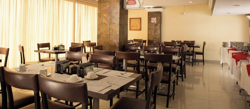 Start mornings with a relaxed breakfast in the airy dining room.