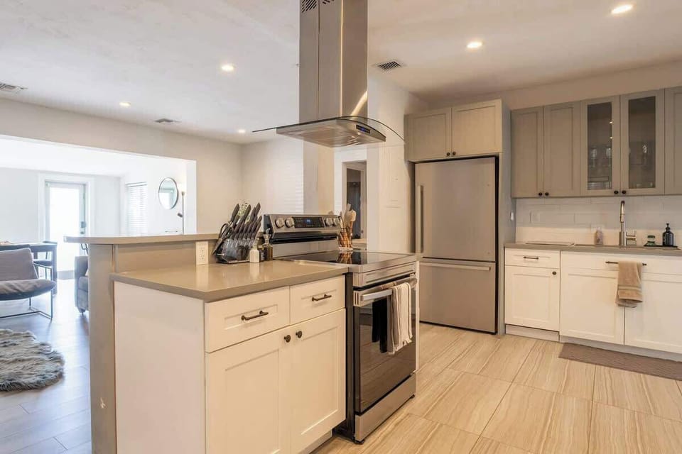 Kitchen with modern appliances and layout