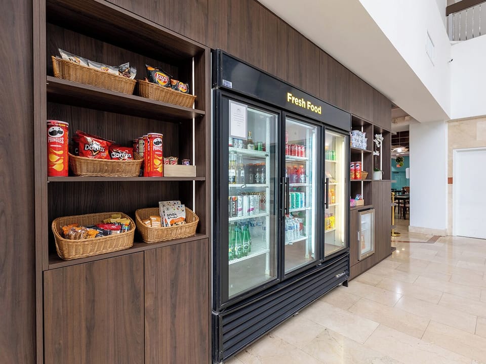 Grab quick snacks and chilled drinks anytime you like.