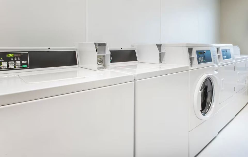 Refresh your wardrobe easily with clean, bright on-site laundry.