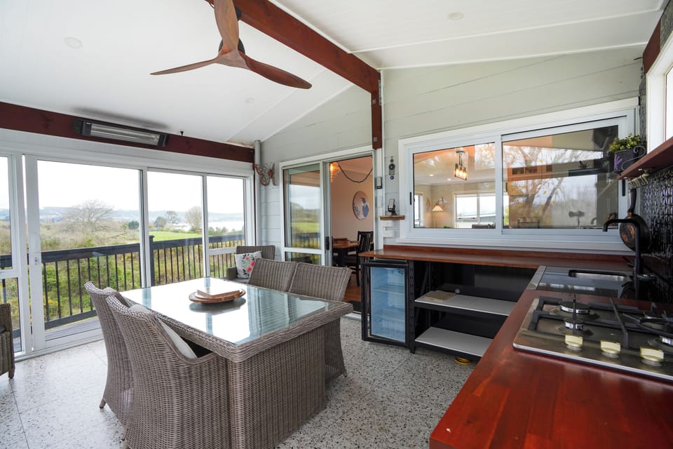 enjoy an outdoor BBQ area with a view