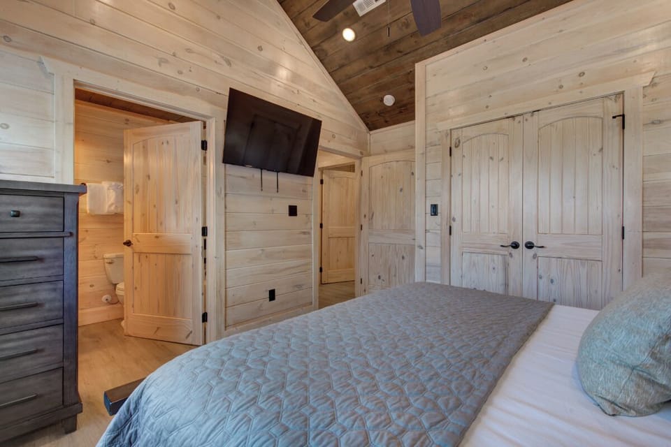 One of Summit View's comfy bedrooms