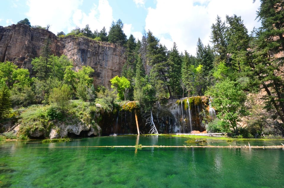 Explore sparkling turquoise waters and a tranquil waterfall escape.
