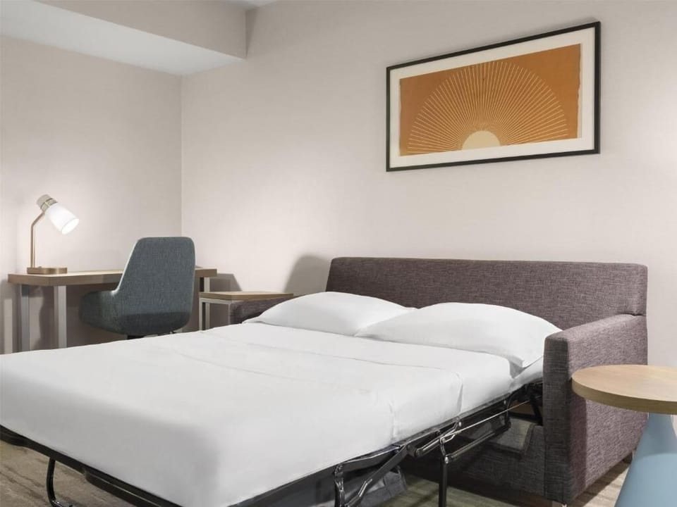 Turn the sofa into an extra bed for flexible stays.
