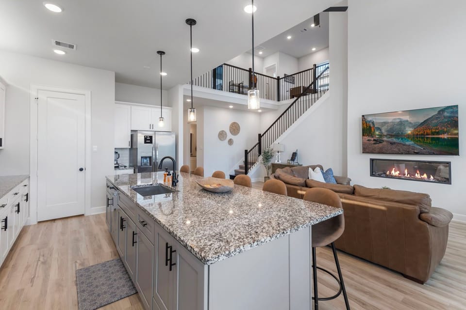 Open flow to living and dining areas for easy gatherings.