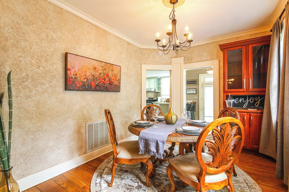 Property Interior | 2-Story Home | Free WiFi | Central A/C & Heating