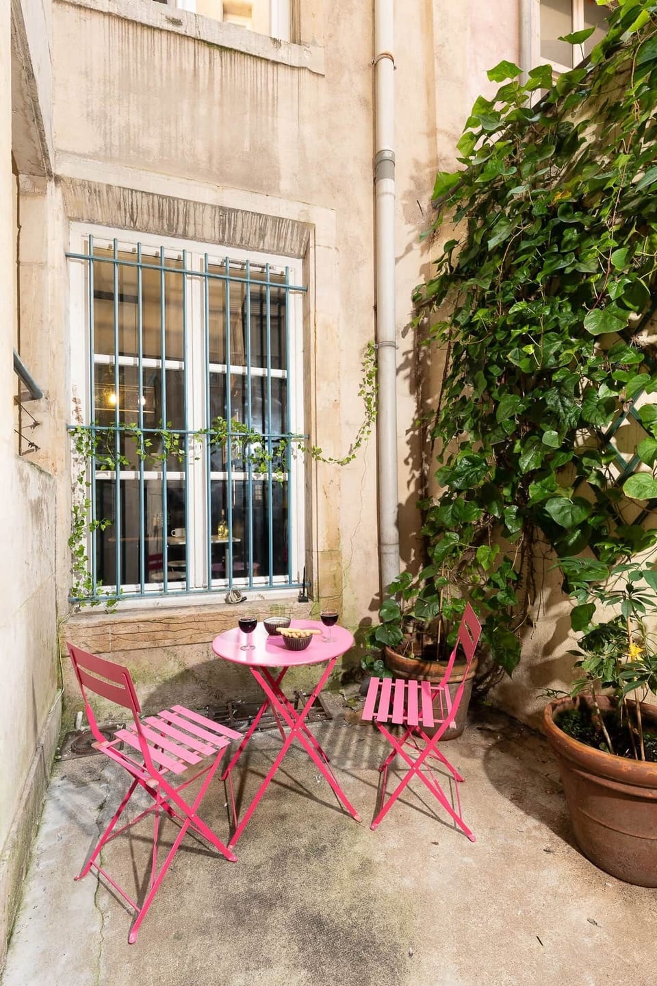 The inner courtyard