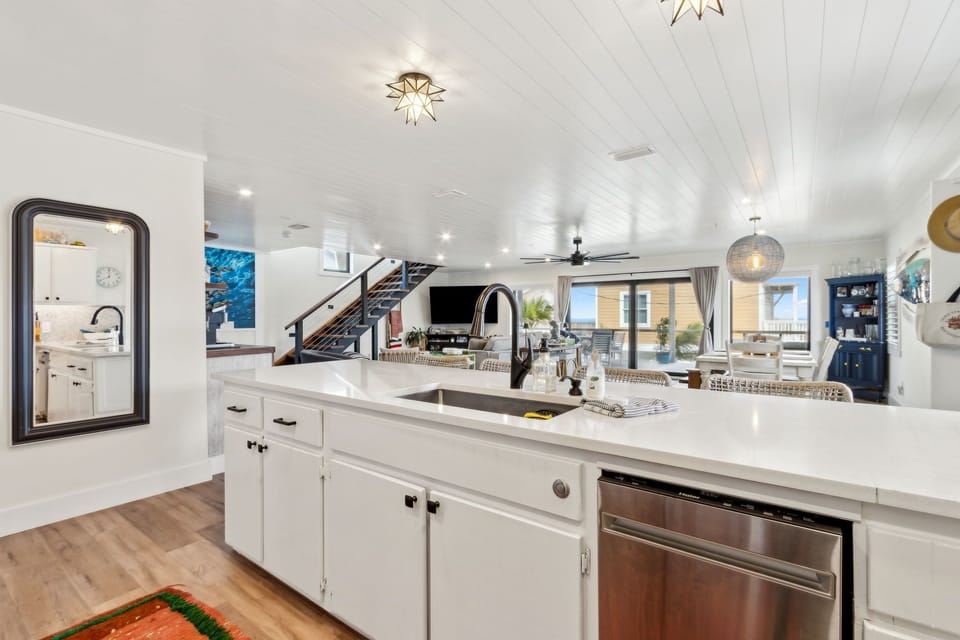 Open floor plan and filled with natural light