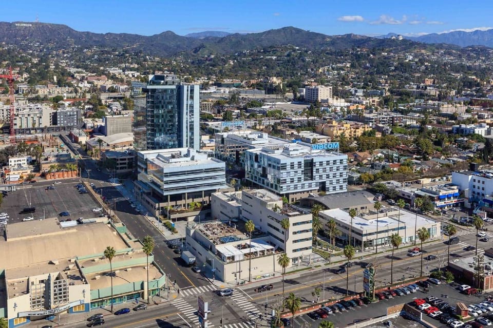 Unbeatable access and a view of the Hollywood Hills.