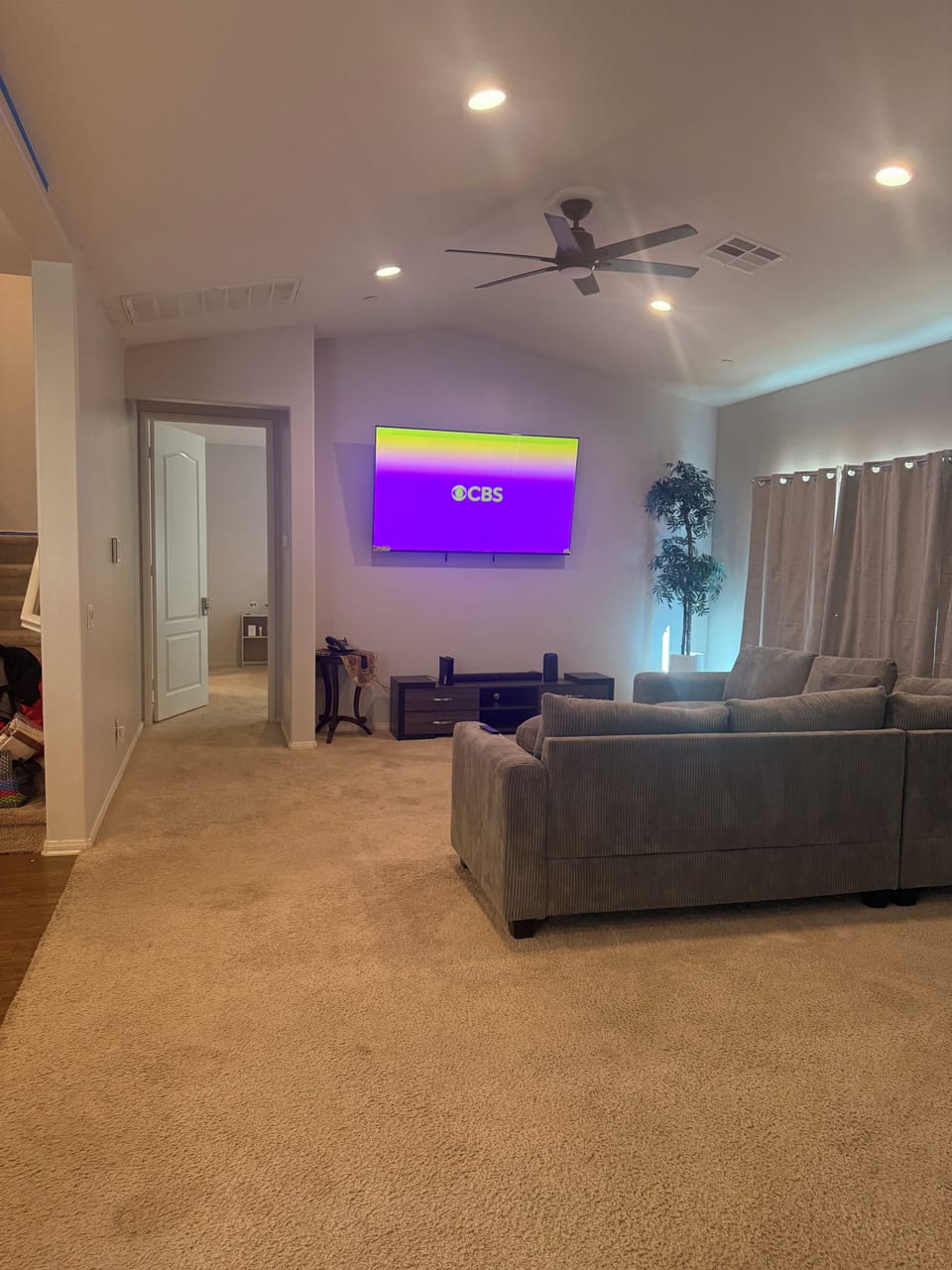 Living room with tv