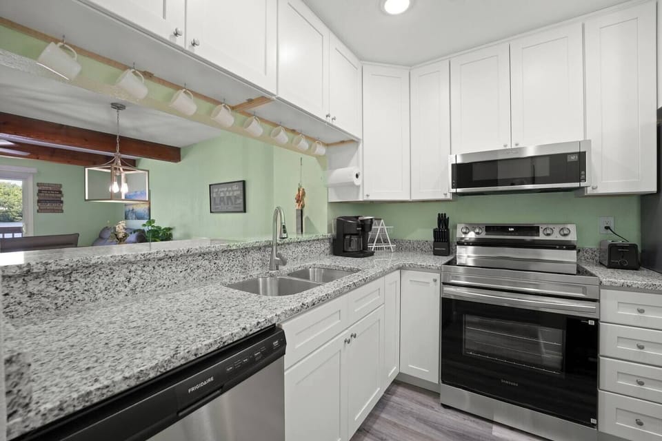 Newly remodeled with upscale finishes throughout.