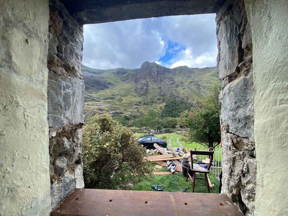 Built circa 1820, the walls of Myn Mawr are 2ft deep