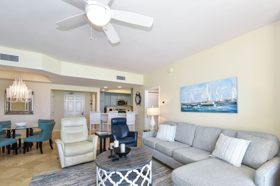Silver Beach Towers E502 - Open Living Area