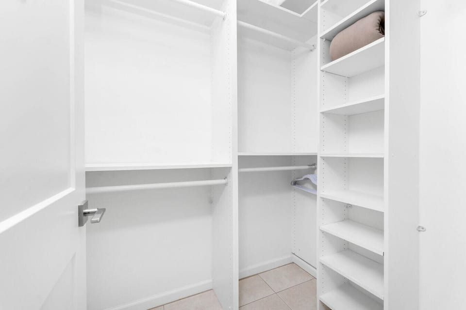 Spacious walk-in closet in Primary Bedroom