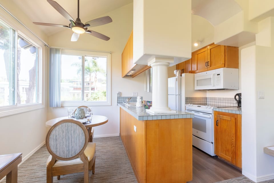 Kitchen and dining table