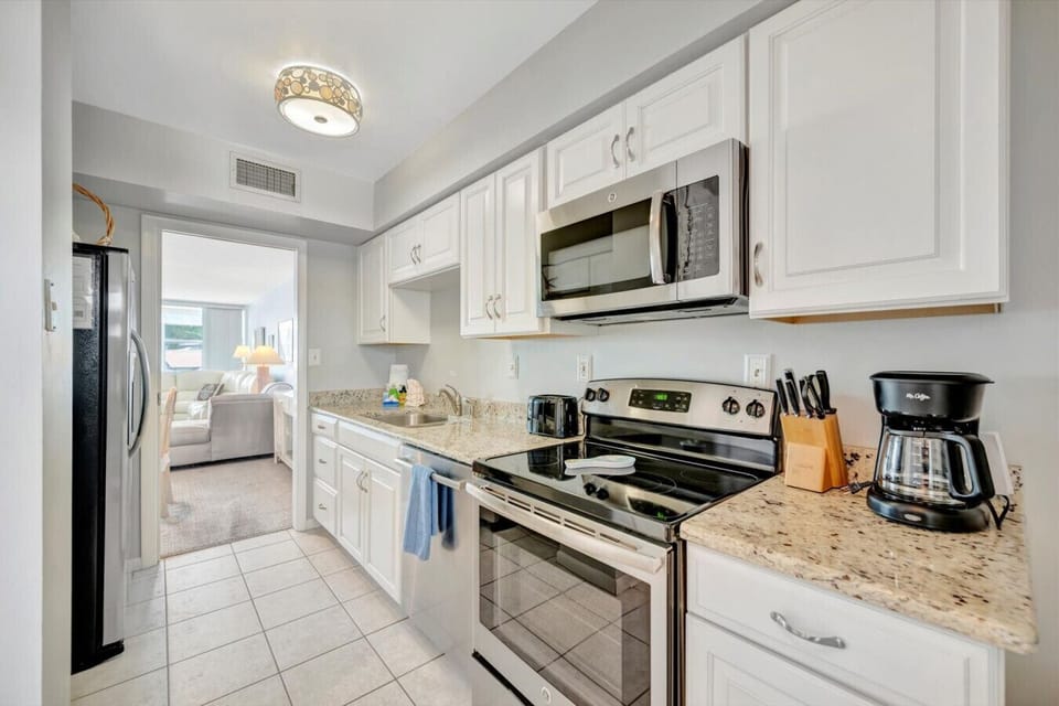 Fully stocked kitchen