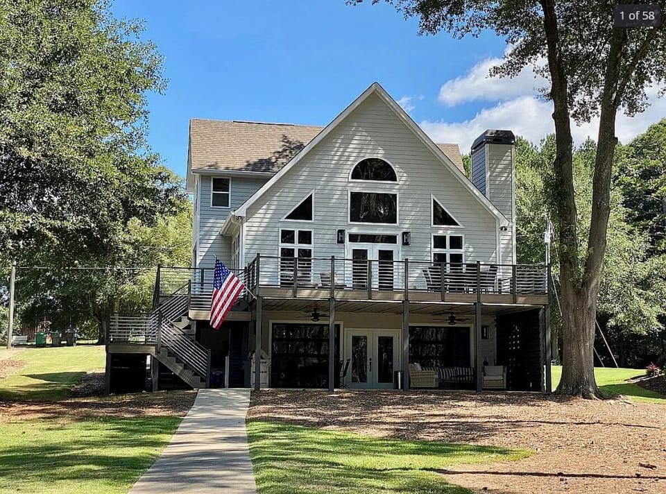 Back view of the house