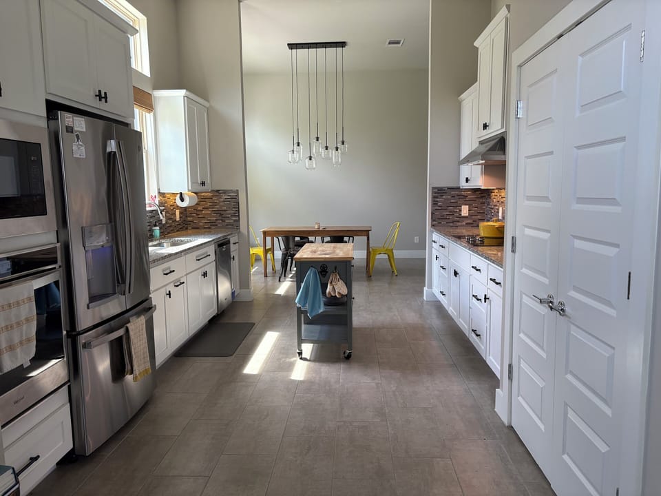 Kitchen and dining room