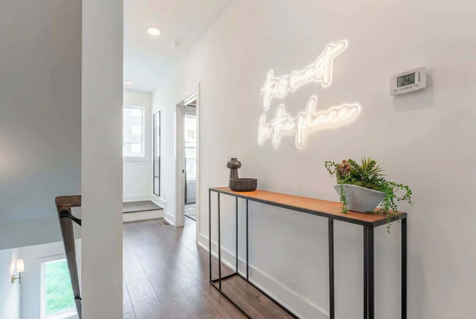 Every corner of this Nashville house leans into design, from patterned wallpaper to curated decor that makes your group getaway feel like stepping into a carefully styled retreat
