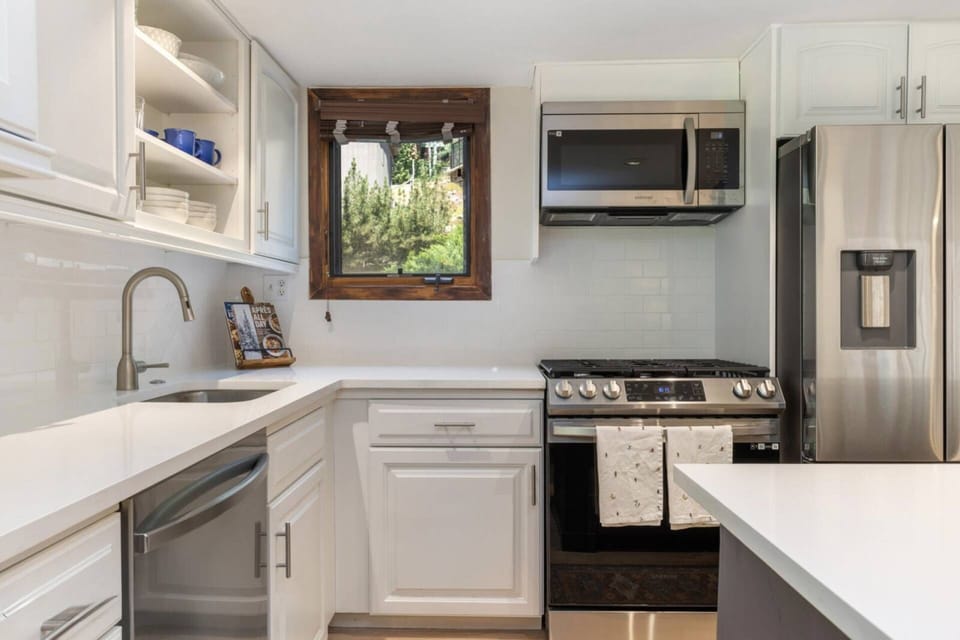 Whip up culinary delights in the bright open kitchen.