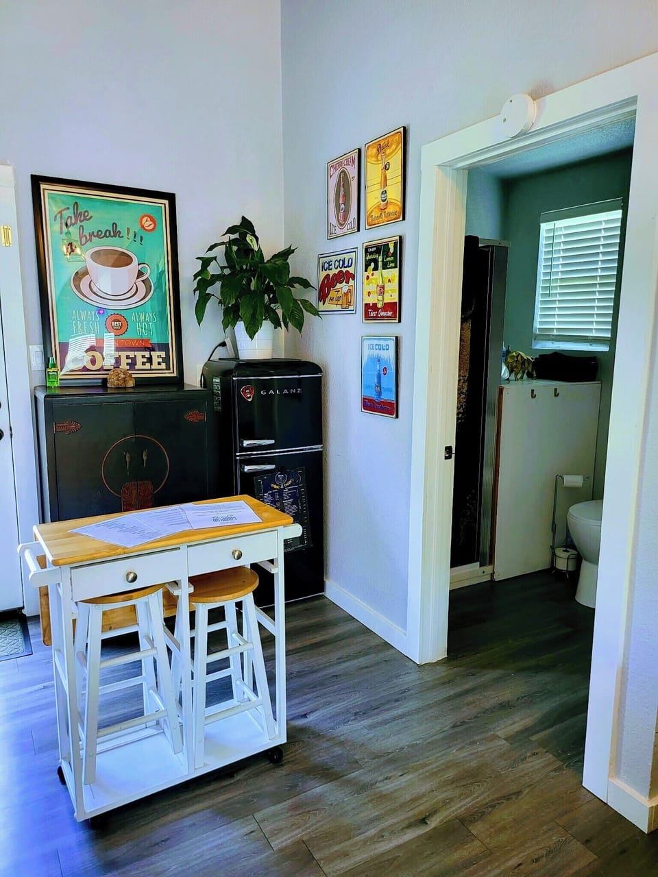 dining and fridge