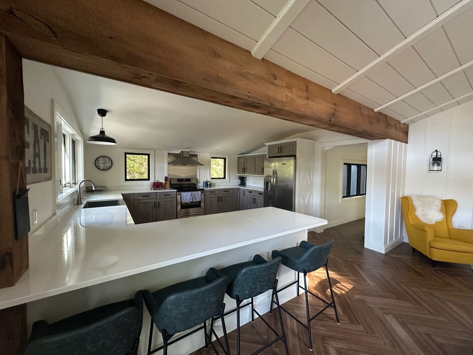 Beautiful and spacious kitchen.