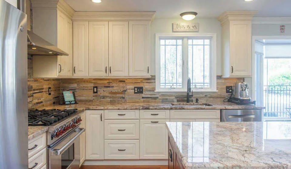 Kitchen sink and stove top