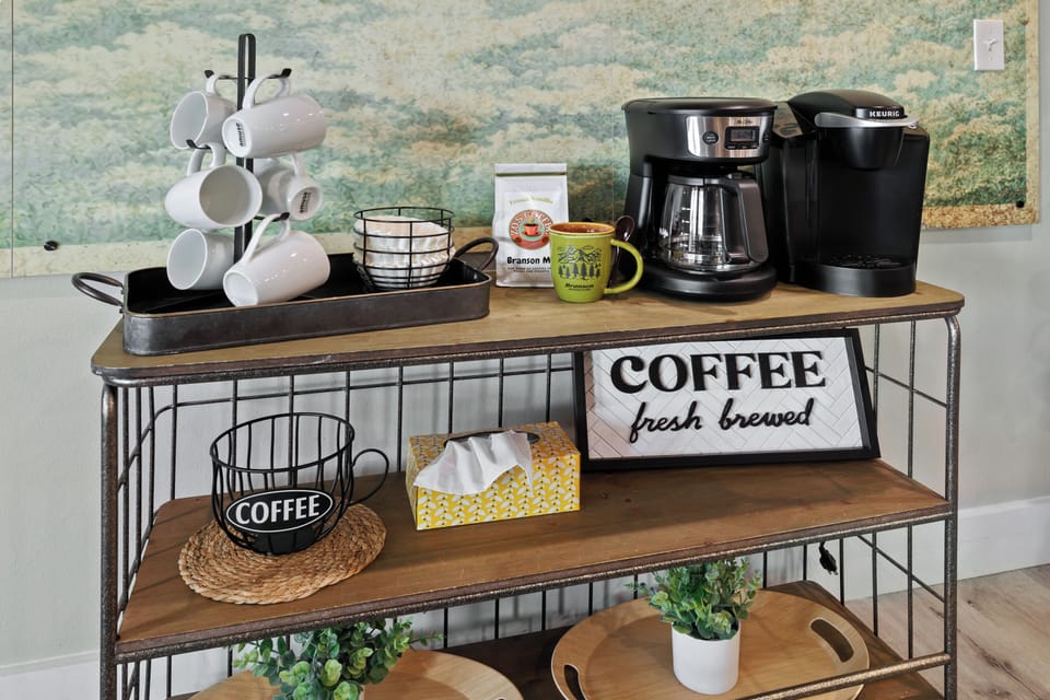 With a complimentary coffee bar to jumpstart days of exploring the region.