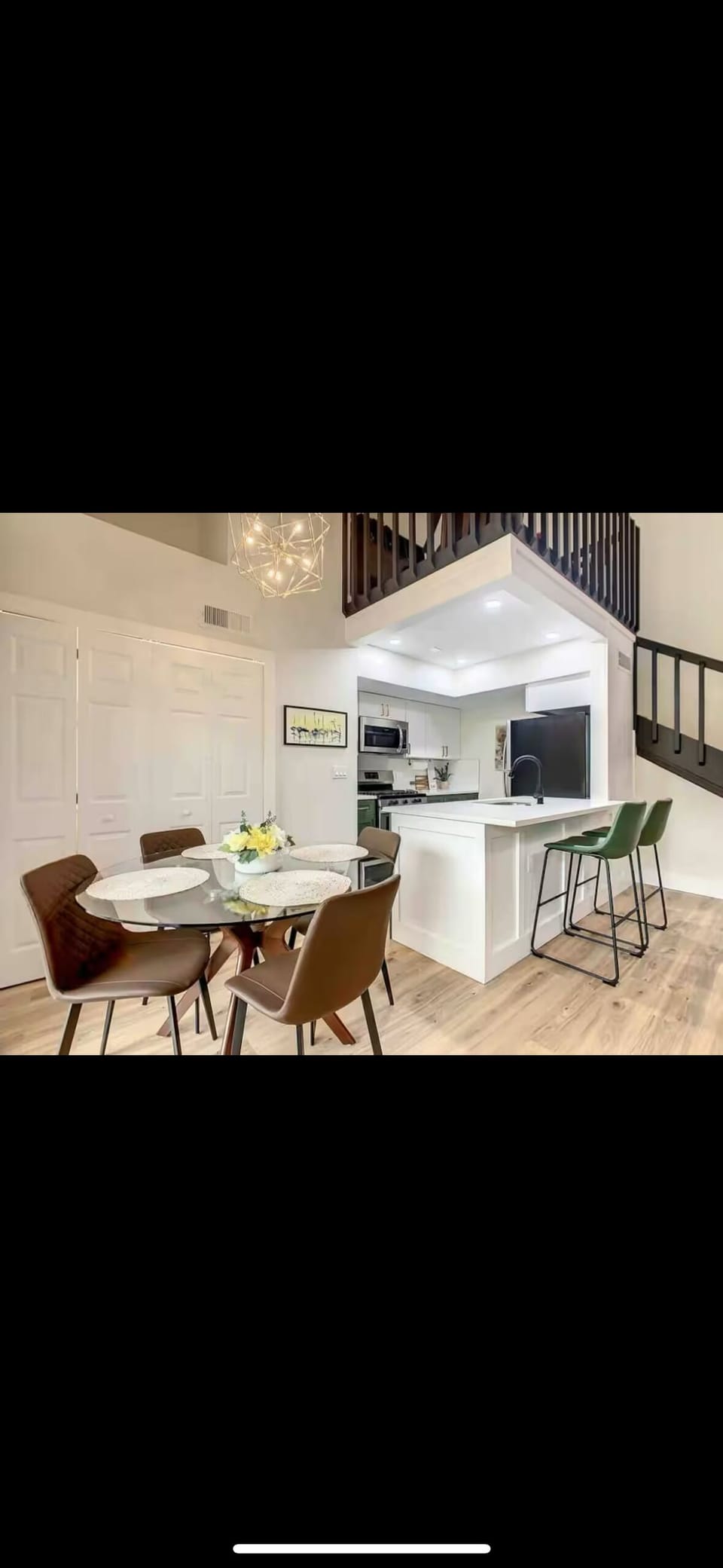 Dining Room and Kitchen. Washer and Dryer located inside the closet. 